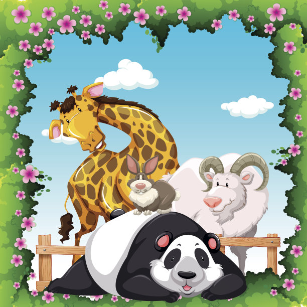 花园里有野生动物图片下载