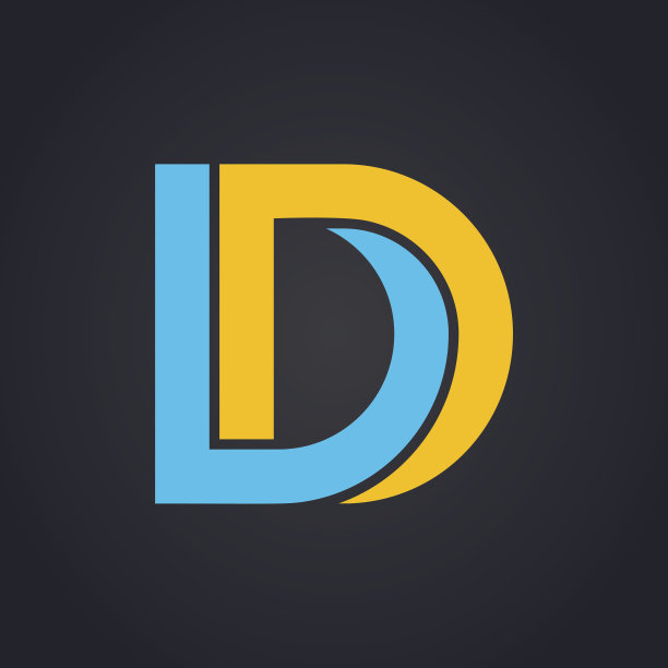 矢量图形优雅的不可能字母符号两种颜色图片下载