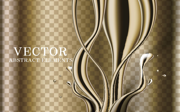 金色的动态液体图片下载