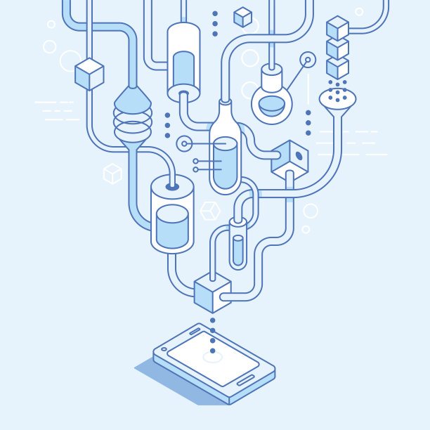 矢量移动应用程序开发概念图片下载