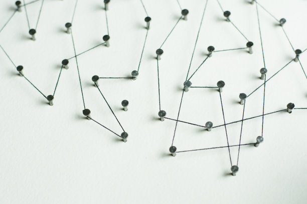 连接的实体。网络，网络，社交媒体，互联网公司图片下载