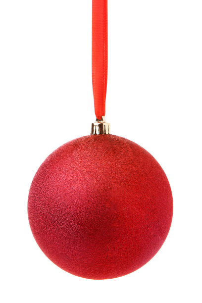 红色的圣诞球图片下载