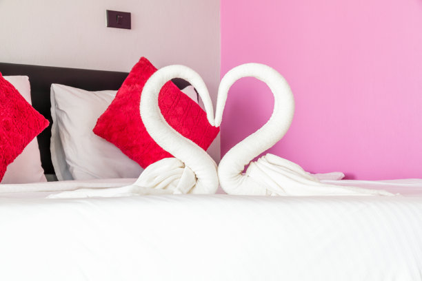 毛巾天鹅之恋图片下载