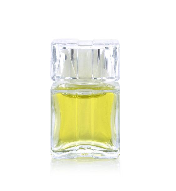 香水瓶孤立白色图片下载