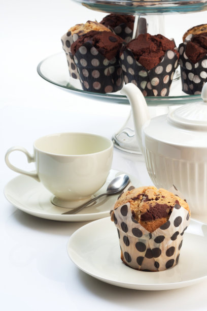 蛋糕和茶图片下载