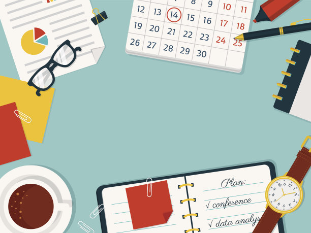 工作场所的向量的背景。图片下载