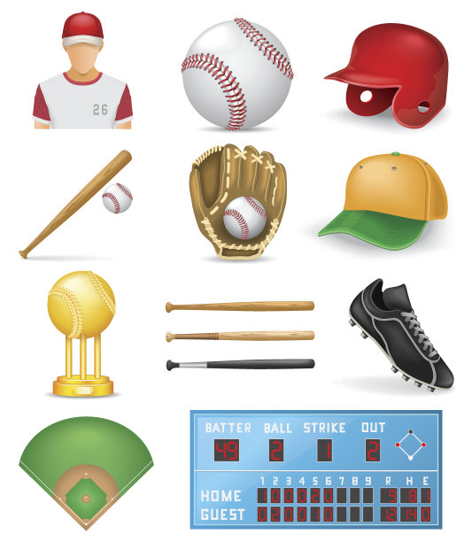 棒球图标合集图片下载