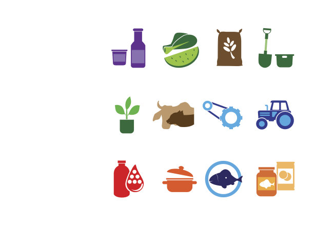 农业，食品和农业图标图片下载