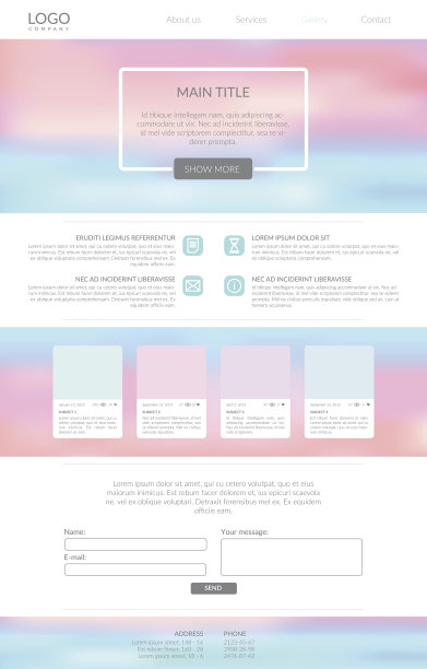 简洁的着陆页图片下载