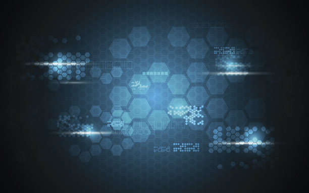 向量抽象背景科学概念创新六边形图案设计图片下载