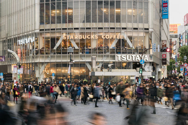 日本东京涩谷十字路口图片下载