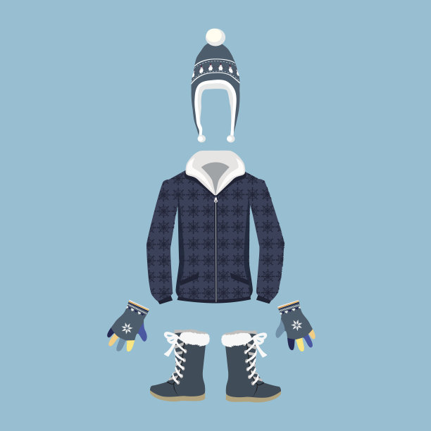 一套暖冬装设计图片下载