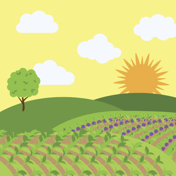 矢量农场主题背景图片下载