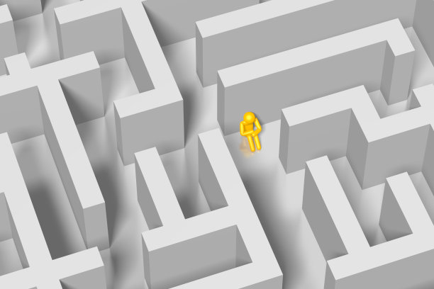 3D迷宫，迷宫的概念图片下载