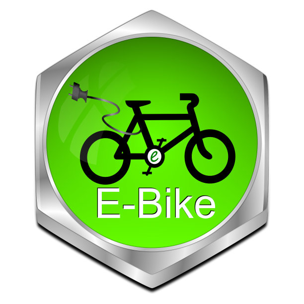 电动自行车按钮- 3D插图图片下载