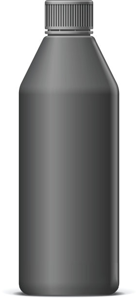 逼真的黑色塑料瓶图片下载