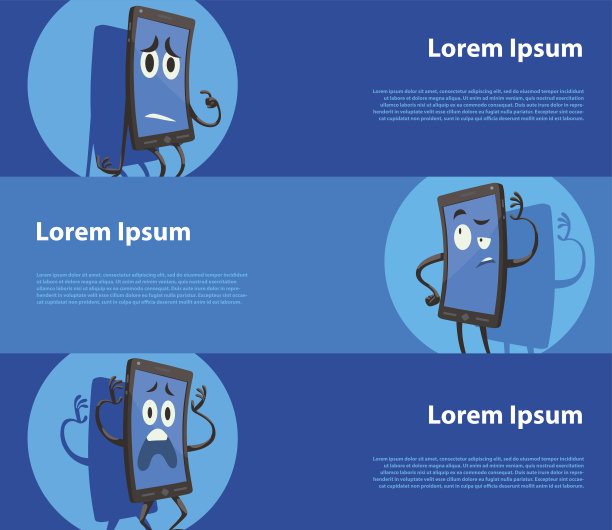 蓝色横横幅，冒犯，深思和害怕的sma图片下载