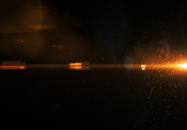 极简橙色抽象耀斑光(超高分辨率)图片下载