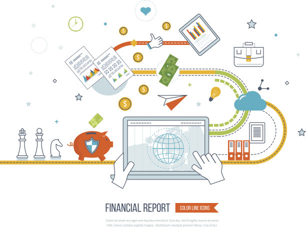 业务分析，财务报告和战略。图片下载