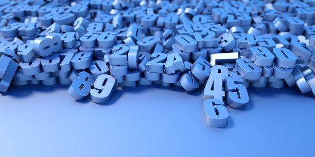 蓝色数字背景图片下载