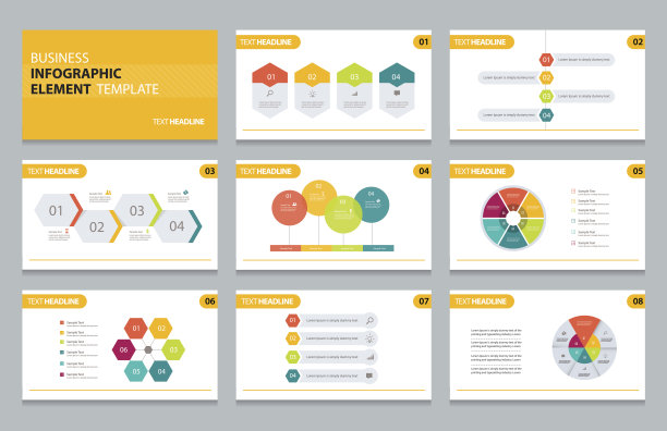 业务信息图形表示元素模板素材图片
