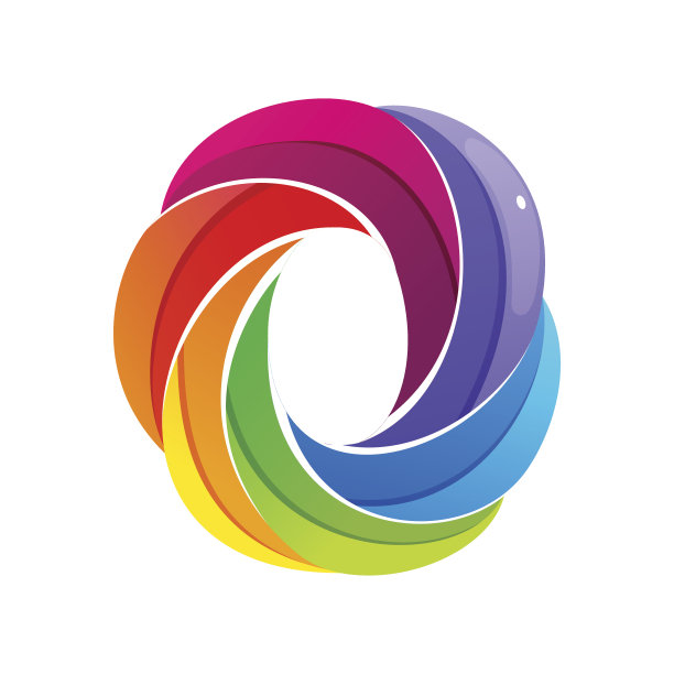 O型字母由扭曲的线条组成的图标。图片下载