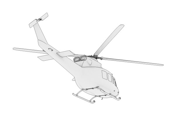 直升机轮廓图片下载