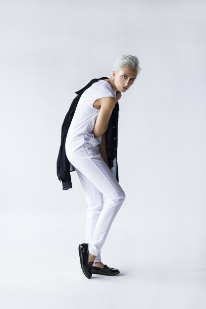 用金发拍时尚照图片下载