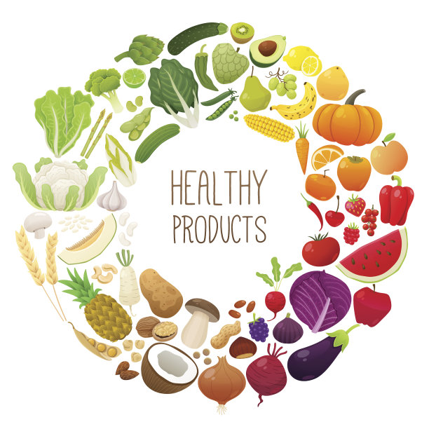 孤立果蔬着色轮素材图片