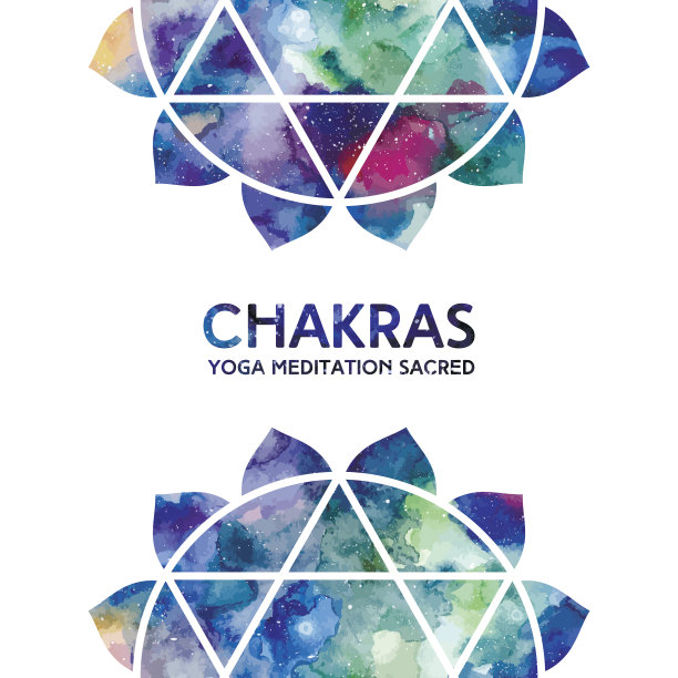 水彩脉轮的背景图片下载