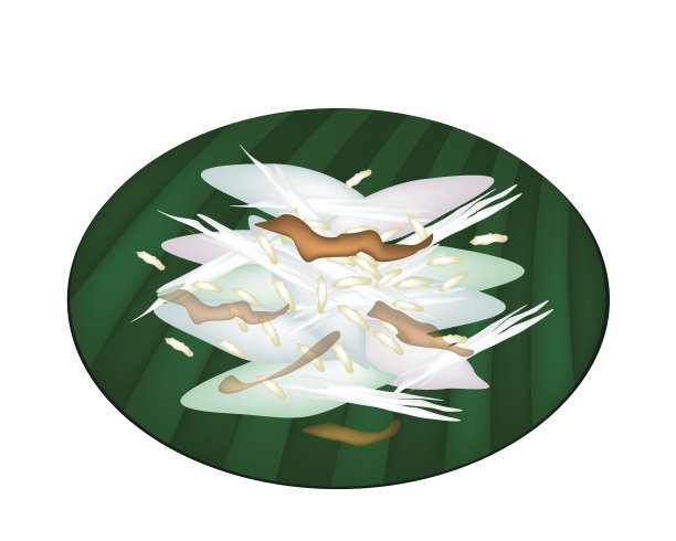 泰国香蕉叶糯米糕图片下载