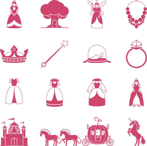 童话公主图标集图片下载