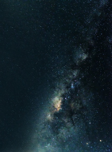 泰国天空中的银河。素材图片