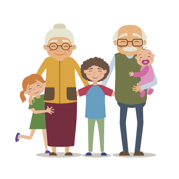 祖父母和孙辈图片下载