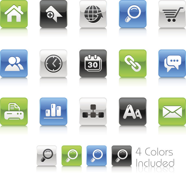 网站按钮-清洁系列图片下载