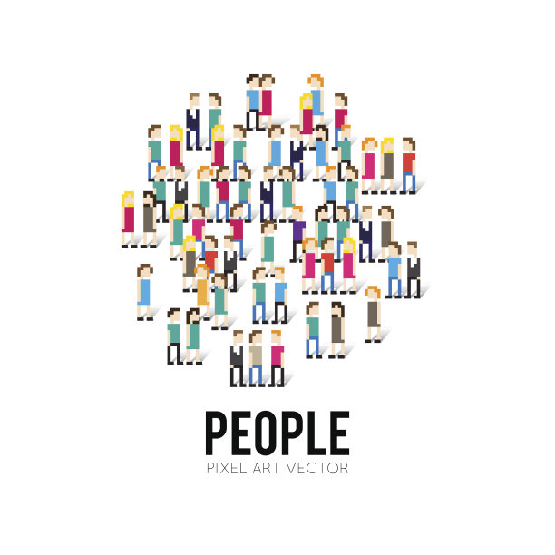 像素的人图片下载