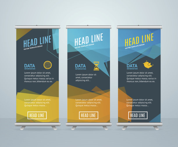 Roll Up Banner with Bubble Speech。向量图片下载