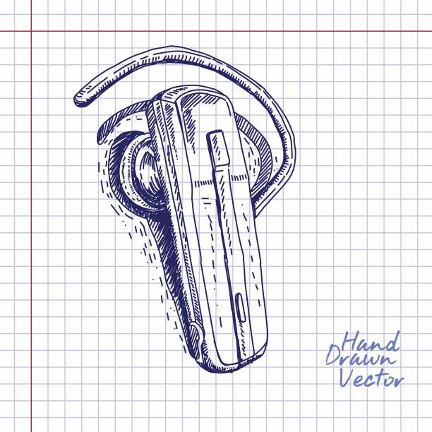 耳机草图图片下载