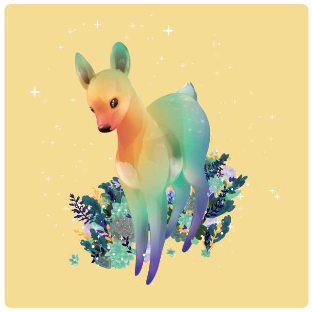 彩虹鹿图片下载