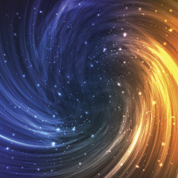 多彩的太空星系背景。图片下载