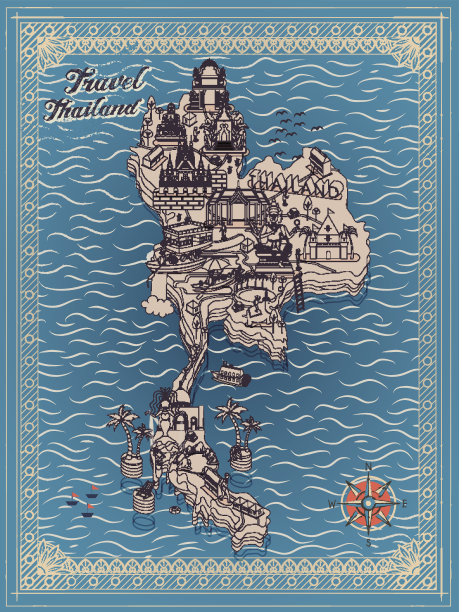 泰国旅游地图图片下载