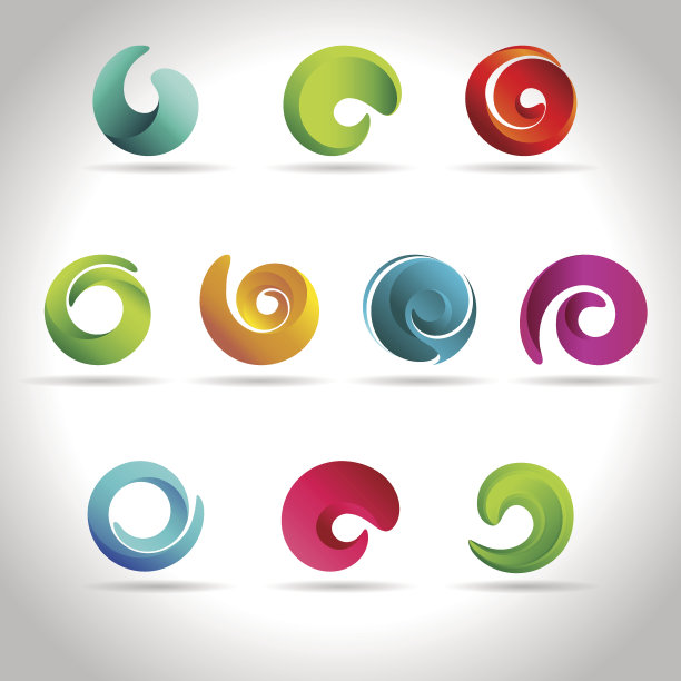 漩涡彩色图标图片下载