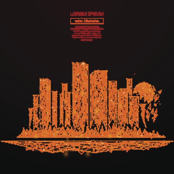 特大都市低聚红火图片下载