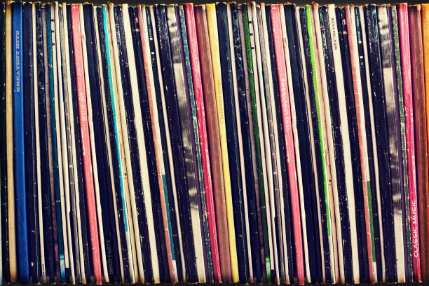 收集黑胶唱片封面(假标题)背景，复古过程图片下载