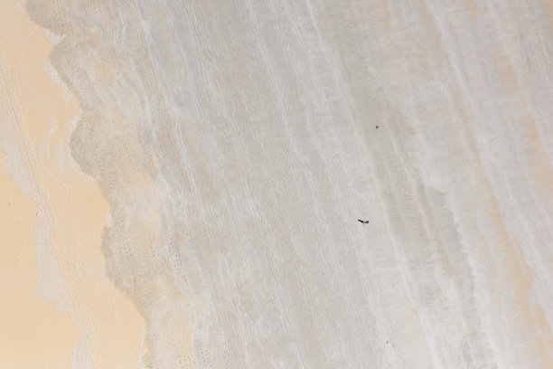 俯瞰澳大利亚西部布鲁姆的凯布尔海滩的沙滩图片下载