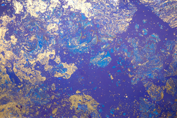 蓝色水彩手绘大理石花纹插图图片下载