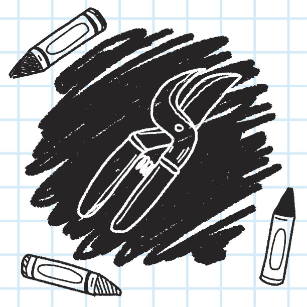 剪刀涂鸦图片下载