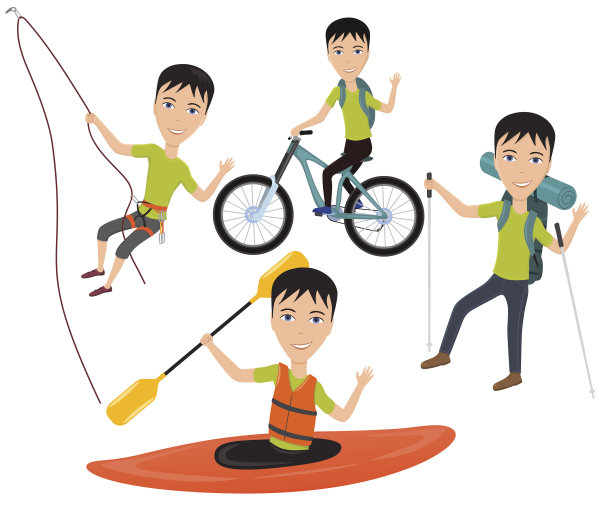 户外运动和积极的生活方式图片下载