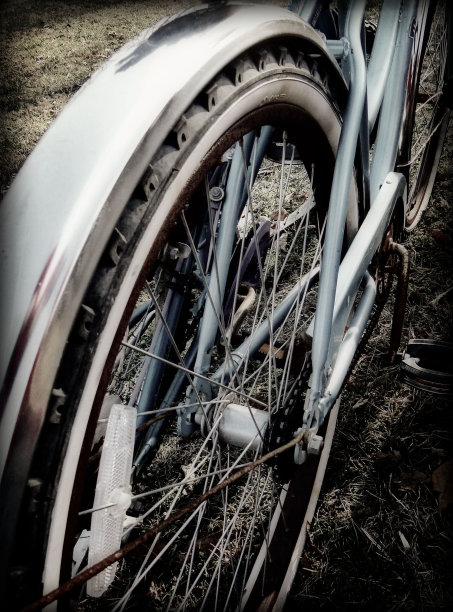 蓝色的自行车图片下载