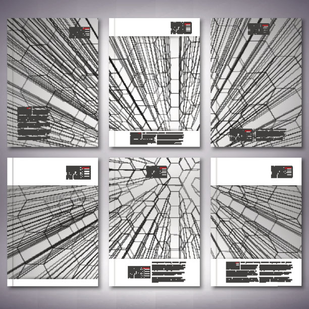 摘要三维六边形背景。小册子，传单或商务报告，图片下载